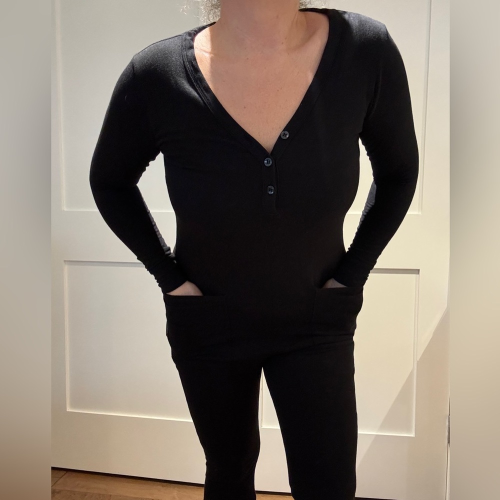 Smash & Tess Black Long Sleeve Romper - Picture 2 of 9